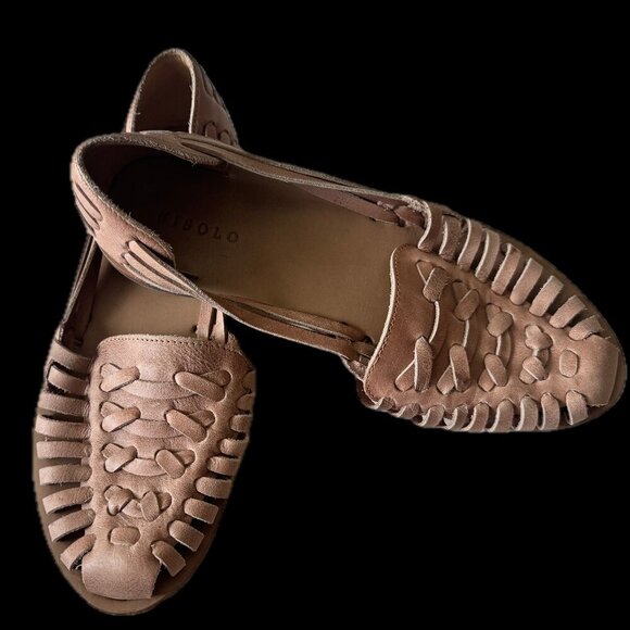 Nisolo Women's Huarache Sandal - Almond- Size 8 - Picture 2 of 9